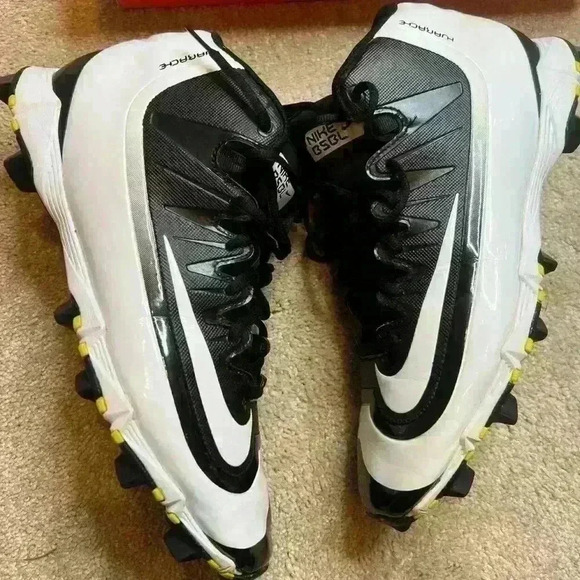 Nike Hurache 2K Filth Keystone sz 12 Black and White Men's cleats - Picture 2 of 3